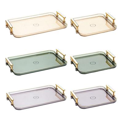 Snacks Plate Fruit Plate Vanity Tray Home Decorative Modern Anti Skid Divided Serving Dishes for Cookies Fruits Cupcake Bedroom