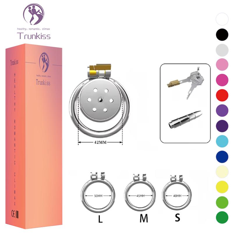 Stainless Steel Bee Hole Chastity Lock Adult Bondage Product Male Wear Ascetic Camouflage Sex Toy Chastity Device Chastity Lock