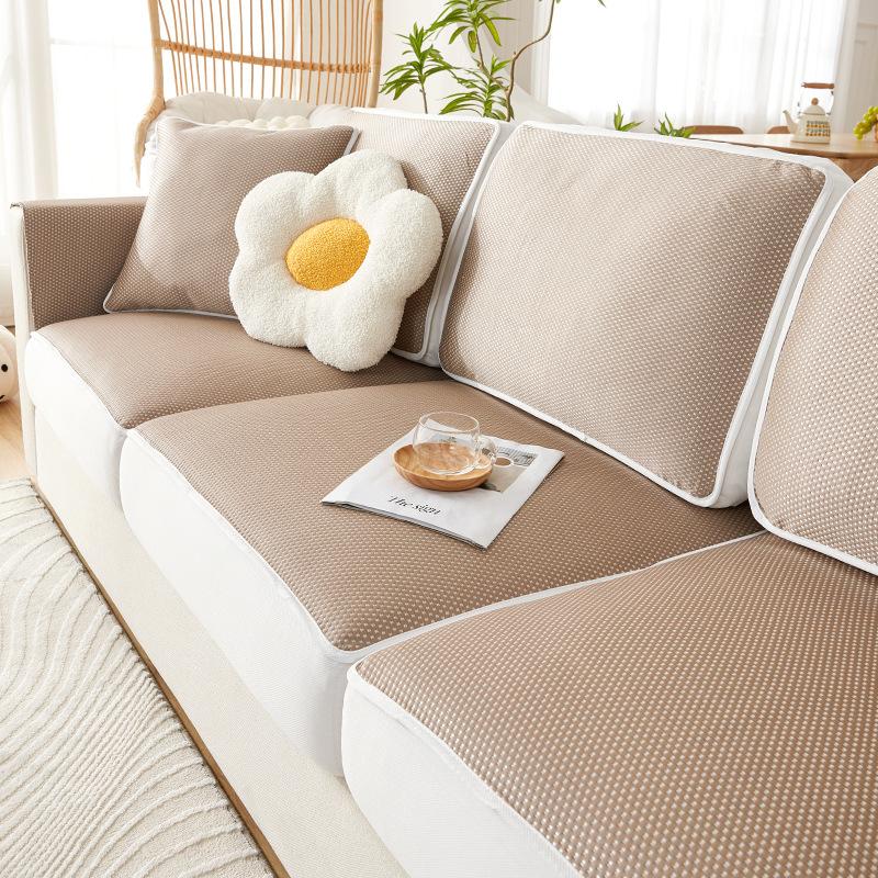 Sofa Cover Anti-Scratching Sofa Cover Summer Cool Silk Elastic Sofa