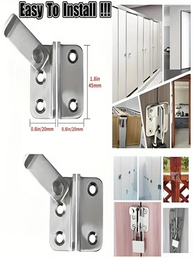1pc flip door lock, sliding bolt lock, safety door lock, barn cabinet, pet cage, garden, bathroom, garage, window sliding
