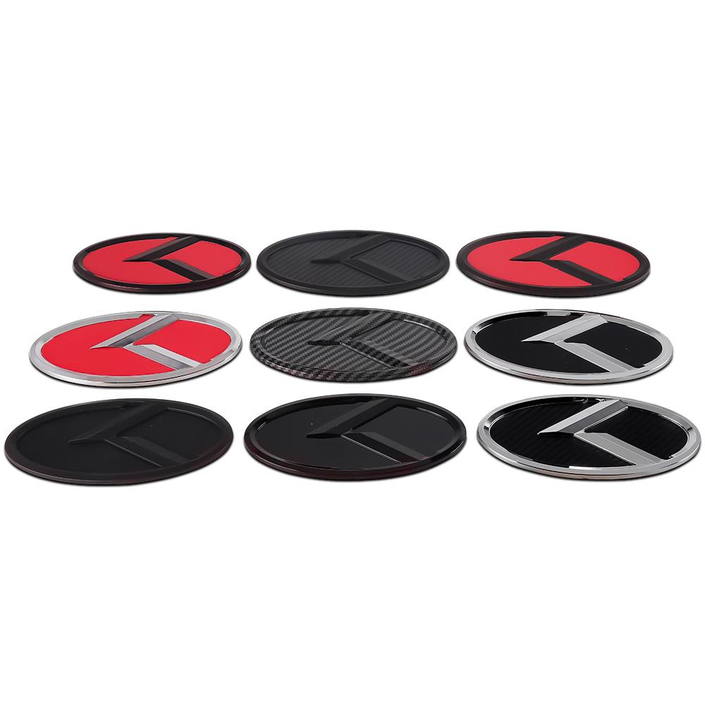 3D ABS K Logo Car Rear Trunk Logo Emblem Badge Stickers For Kia Sportage Sorento Optima Forte Rio Stinger K5 KN KX1 Accessories