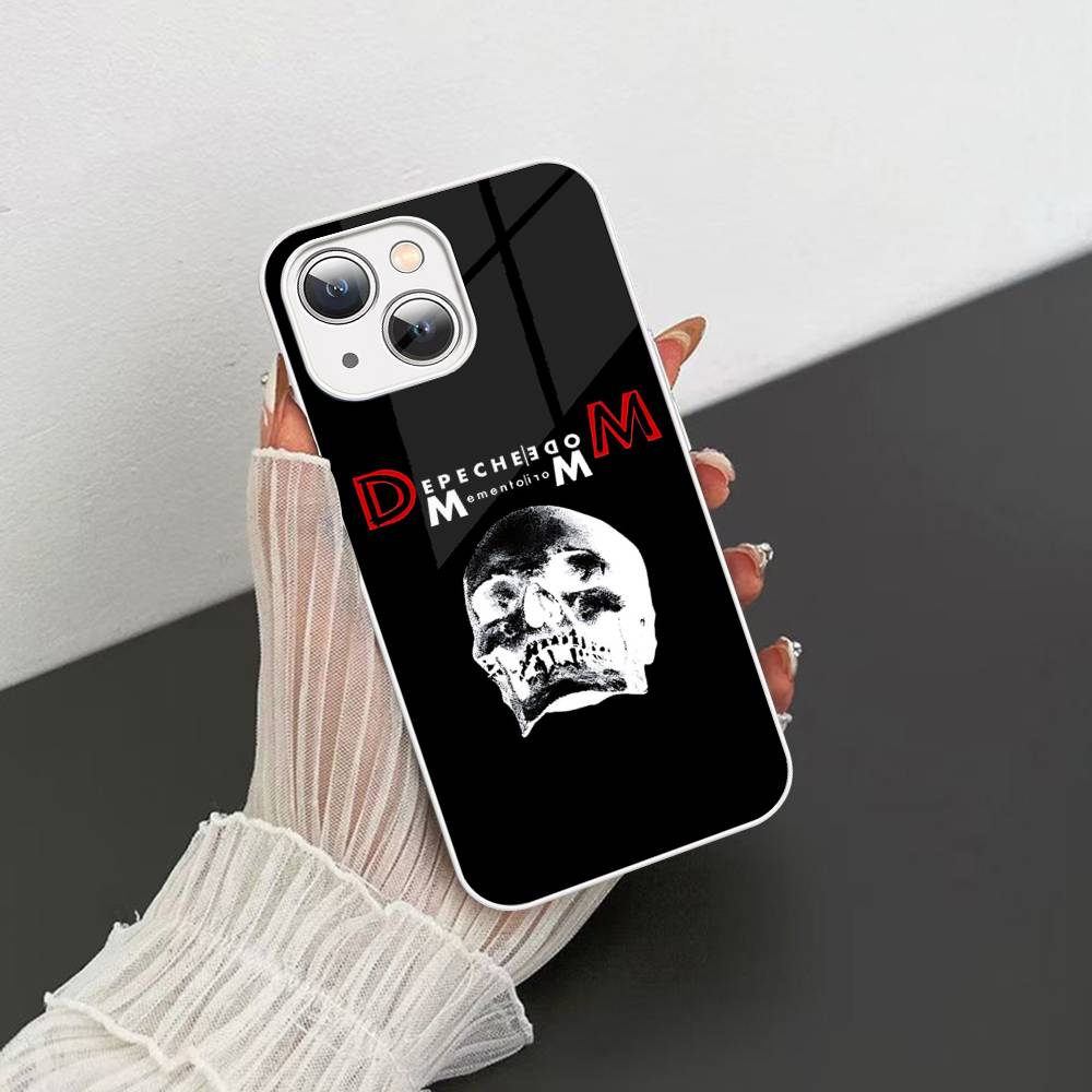 D-Depeche Mode Rock Band Tempered Glass For Iphone 14 13 12 11 Pro Mini XS MAX 14Plus X XS XR Fundas
