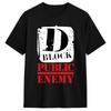 US Rap Team Public Enemy Reines Baumwoll-T-Shirts Neuheit T-Shirt für Männer Sommer Y2K Klassisch Lässig