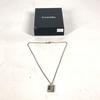 Chanel 05A Cambon Line CC CC Mark Accessories Chain Necklace Metal Silver