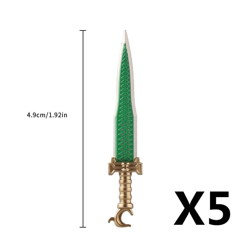 MOC Medieval Military Anime Figures Weapons Building Blocks Toys Soldiers Shield Sword Bow Trident Ax Gun Hammer DIY Gifts K027