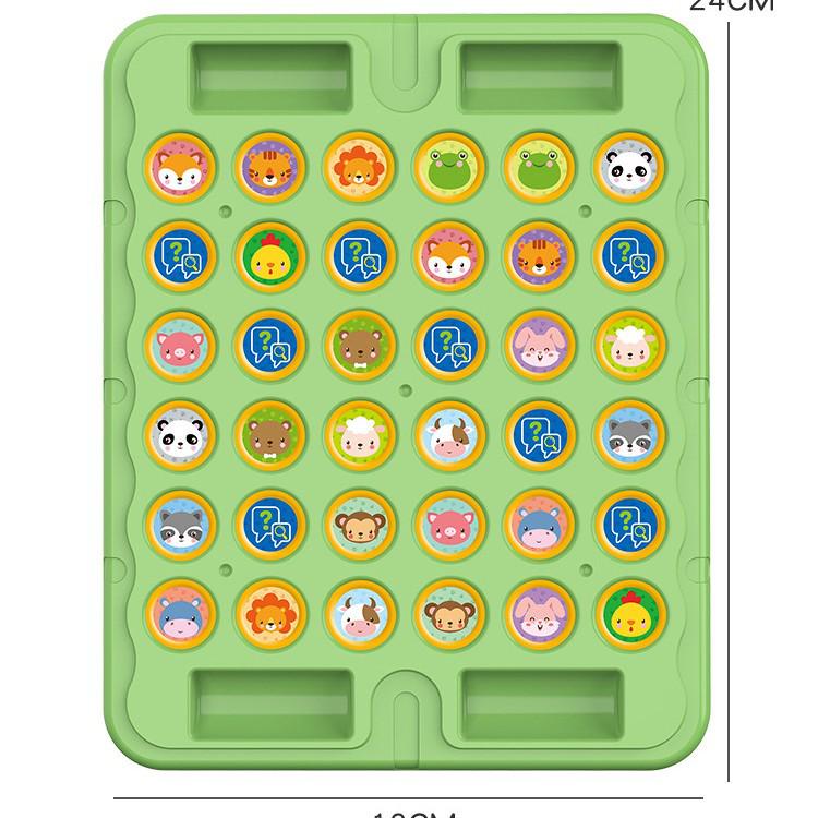 Children's Animal Battle Flip Chess Puzzle - Observation & Concentration Training Toy