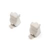 ECF5070 2 Pieces Sun Visor Holder Clips Hook Retainer Light Gray 735633192 for Fiat Tipo 356 Egea 2015-On