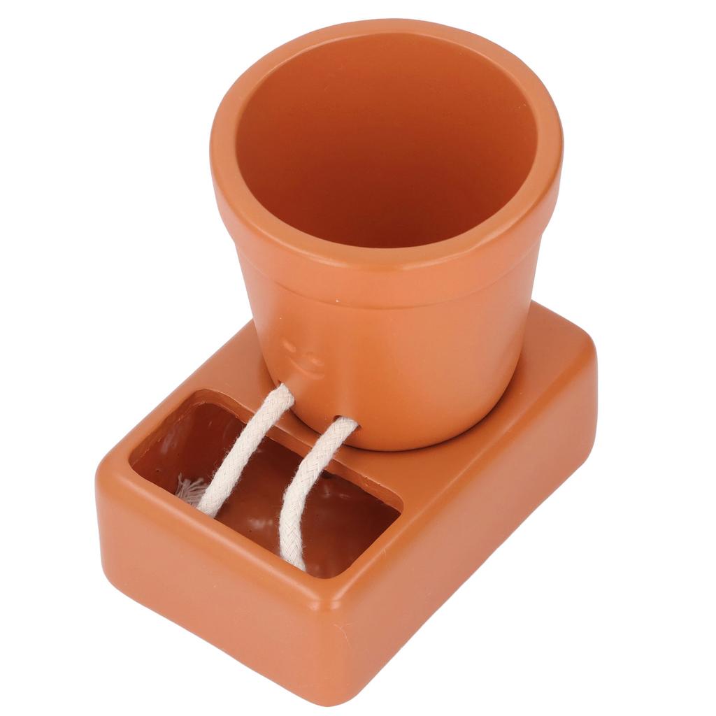 Self Watering Smiling Face Planter Resin Sitting Succulent Planter Flower Pot for Indoor Outdoor