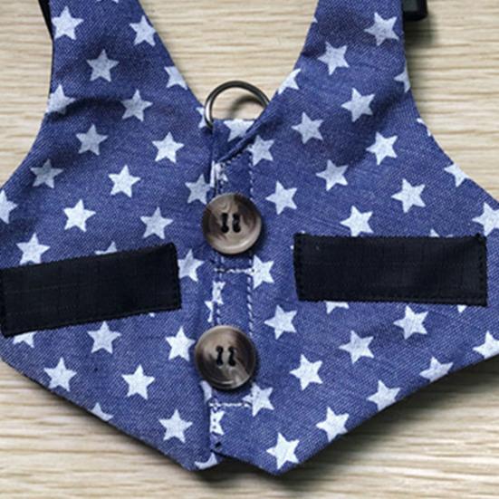Rabbit Harness Gentleman Fabric Pet Vest Design Leashes Walking Safety Chest Strap