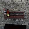 1Set Dollhouse Toy Simulation Wall Mounted Wine Rack Cup Rack Miniature Hanging Display Rack Model Play House Toy Decor Kid Gift