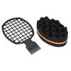 2pcs Barber Salon Hair Coils Comb Soft Flexible Hair Sponge Hairdressing Tool Set for Wet Hair