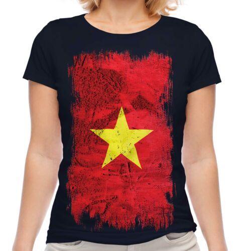 

Vietnam Grunge Flag Women T-Shirt Del Nam T-Shirt Vietnamese Jersey Gift M