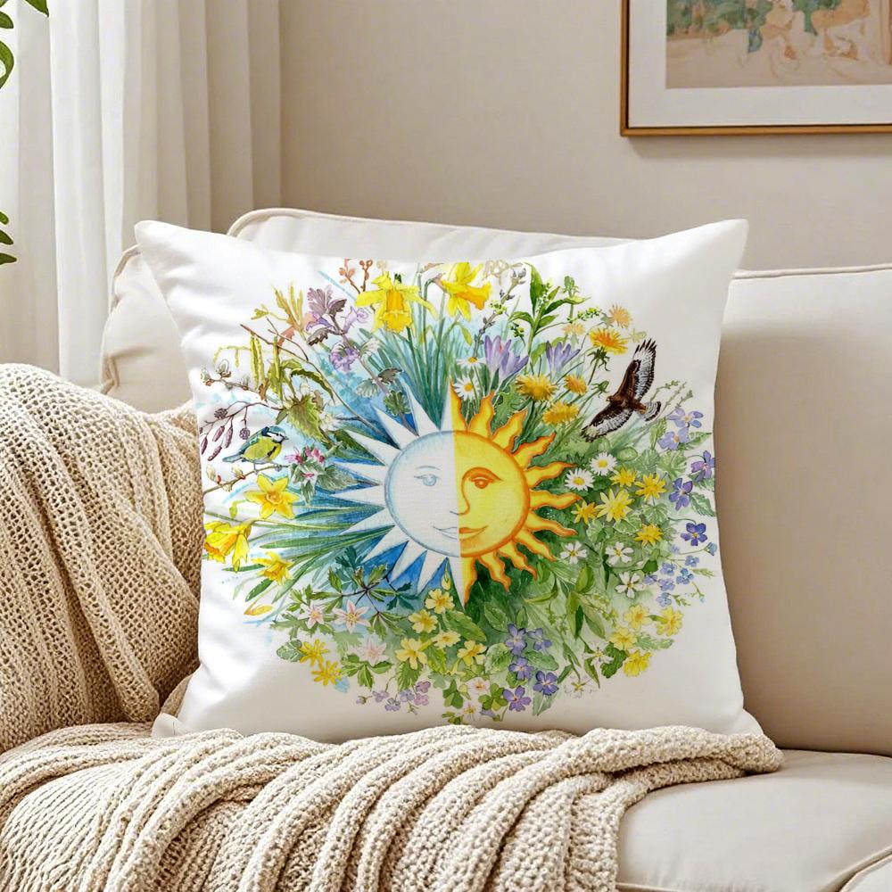 

Raditional Holiday Nordic Midsummer Festival Cushion Cover Pillowcase Antidustmite living Room Sofa Decor Cushion Room 30X30cm
