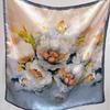 Spring and Summer New Silk Scarf 71 Square Scarf Scarf Women's Versatile Decorative Scarf High-end Gift Silk Scarf