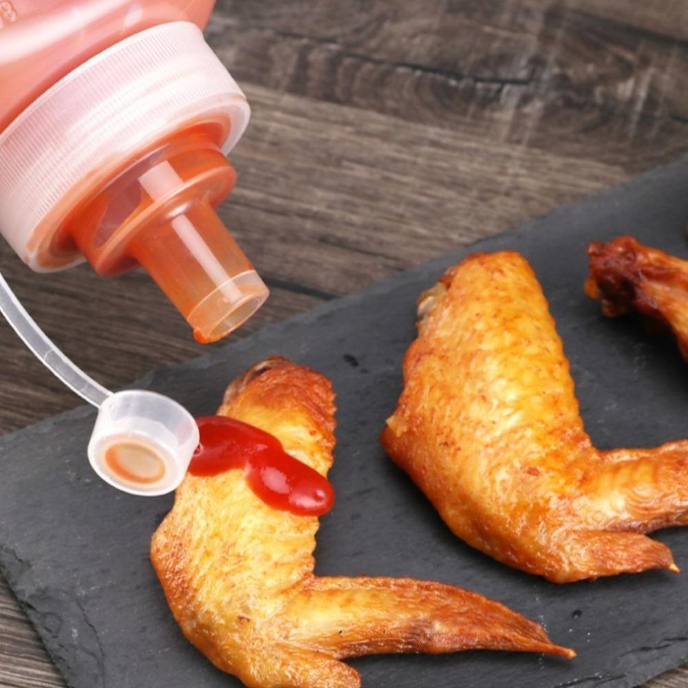 800/1000ml Kitchen Large Caliber Condiment Dispenser with Scale Squeeze Bottles Squirt for Oil Sauce Mustard Kitchen Supplies