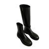 Cowhide~ Grape Mom Has the Same Leather Boots for Women, Detachable Knight Boots, High Boots, Thick-soled Thick-heeled Boots.