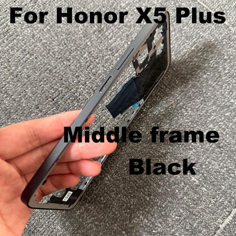 For Huawei Honor X5 Plus / X6a Middle Frame Front LCD Frame Bezel Plate Housing Replacement WOD-LX1 WOD-LX2 WOD-LX3