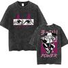 Anime Makima Kettensäge Print T-Shirt Herren Damen Hip Hop Übergroßes Kurzarm-T-Shirt Mode Hohe Qualität Baumwolle T-Shirts Streetwear