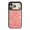 Strawberry Powder Plaid Is Suitable for 17 Apple 17pm Mobile Phone Case Iphone16 Epoxy 13 High Value 11 Korean Style 15 Hard