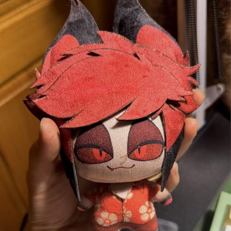 Hot New In Stock 10cm Vox Lucifer Hazbin Hotel Plush Doll Cute Anime Peripherals Toy Birthday Christmas Gift