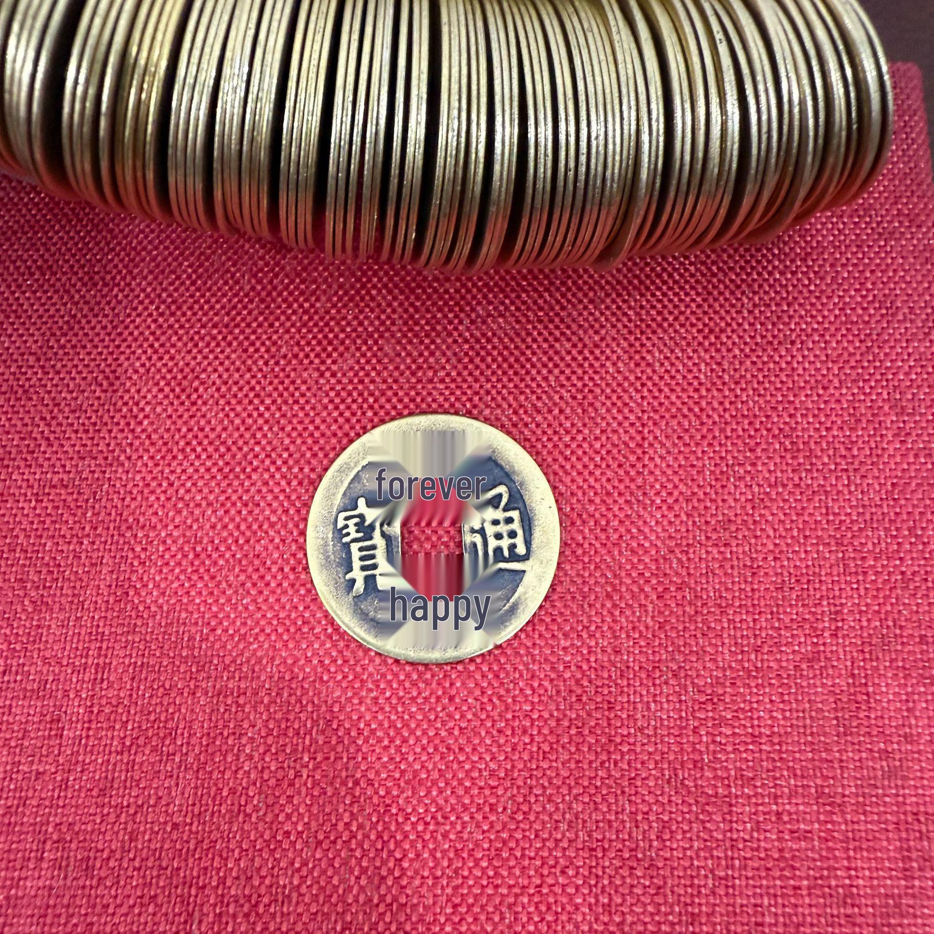 Набор монет Пяти Императоров из латуни: Цинь, Хань, Ушу, Тан, Сун, Юань и Мин 2.3cm