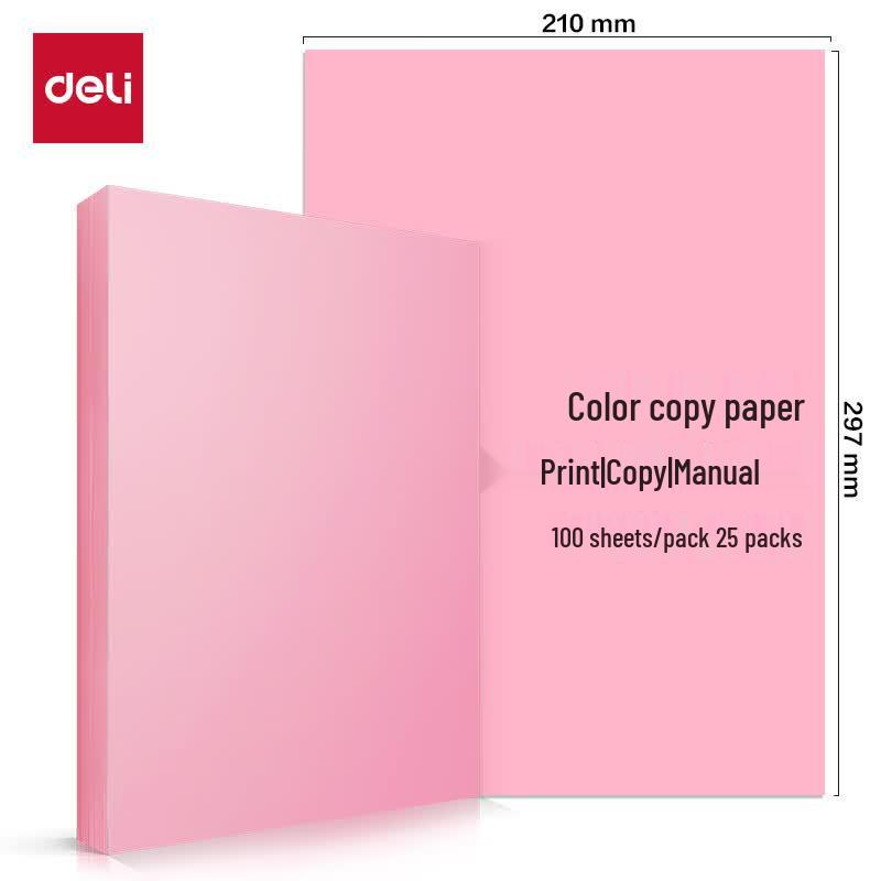 Deli Pink Copy Paper