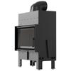 Air fireplace FLOKI M simple with black termotec and closing.