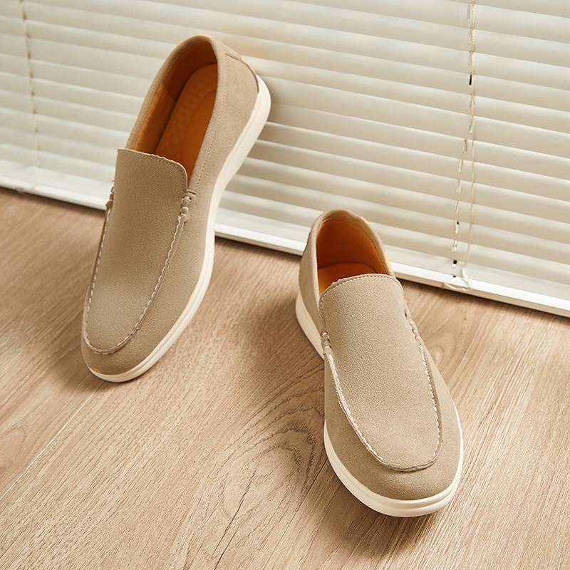 Luxury Designer Fashion New Suede Leather Casual Shoes For Men Slip On Loafter Formal Wedding Dress Homecoming Zapatos