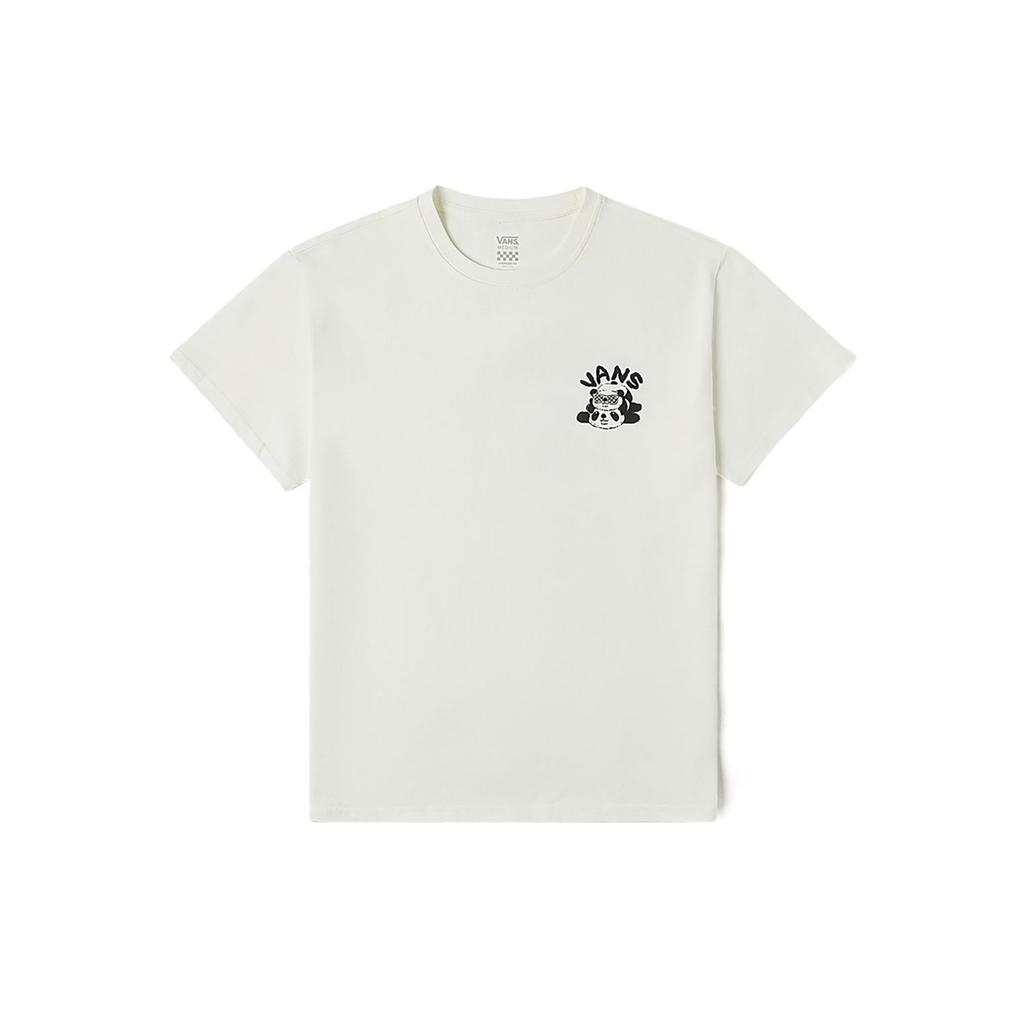 Vans Simple Round Neck Pullover Short Sleeve T-Shirt Women tops Off-White VN000NNPFS8