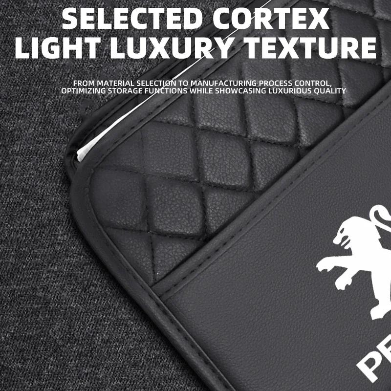 Αυτοκόλλητο Αυτοκινήτου Οργανωτής Πίσω Καθίσματος Αυτοκινήτου Προστατευτικό Κρεμαστή Αδιάβροχη Τσάντα Αποθήκευσης Για Peugeot 407 508 2008 5008 307 308 3008 206 207