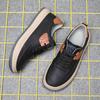 Herren Echtleder Freizeitschuhe im britischen Stil Designer Neue Outdoor Wanderschuhe Herren Dickbesohlte Oxford Schuhe Sportschuhe