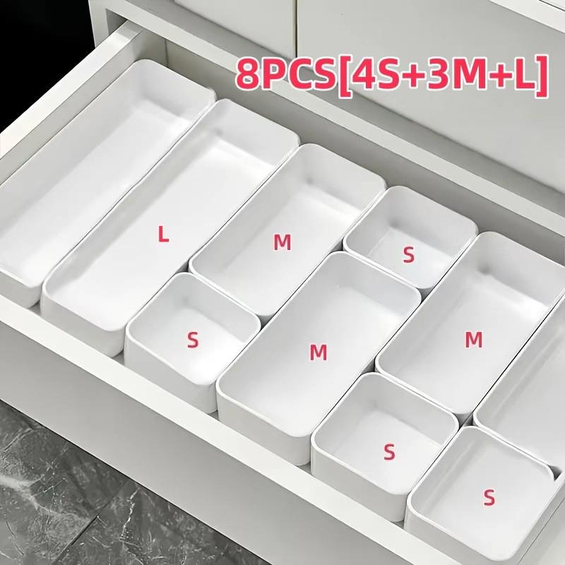Multi-Compartment Drawer Organizer for Desk and Cosmetics