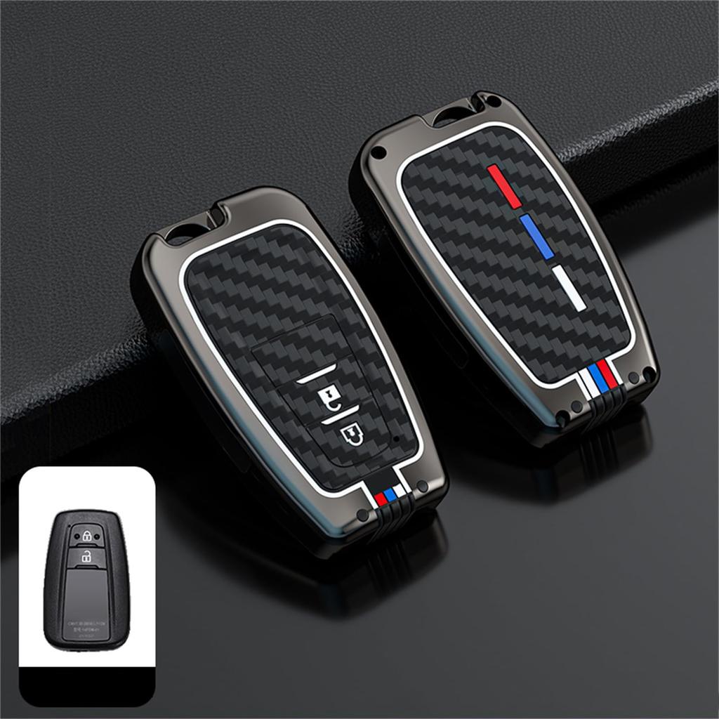 Toyota Key Key Key Compatible with Toyota Sport Premium Zinc Alloy Silicone Scratch Black Case, Holder, Protection, 86, Corolla, Sedan, Touring, RAV4,