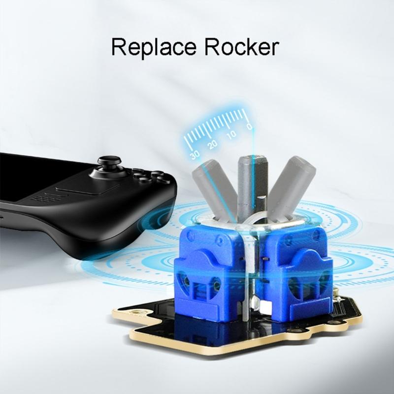 2Pc Electromagnetic Joystick Module for  Left Right Analog Stick Repair Kit Thumbstick Replacement Accessories
