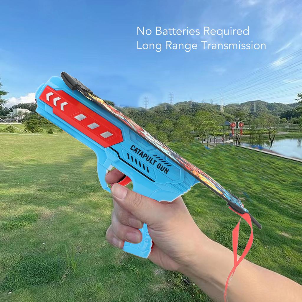 Kite Launcher Toys Kids Kite Launcher Funny Beach Light Aircraft Kite Launcher Toy Handheld Flying Toys Set for Boys