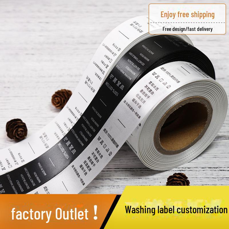 Custom Clothing Labels: Ingredient, Printed, Collar, & Washing Labels