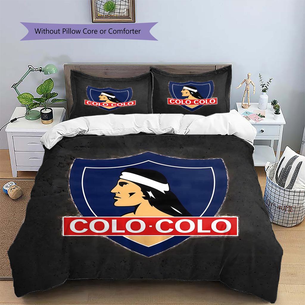 CSD Colo‑Colo Pattern Bedding Quilt Set  Home Decoration  Gift (1 * duvet cover + 2 * pillowcase  without core)