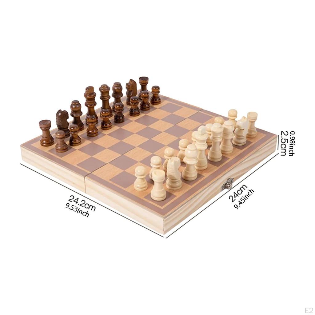 Schachspiel-Brettspiele Tragbarer Reisekoffer Klappspiel Anfänger für Erwachsene Picknicks