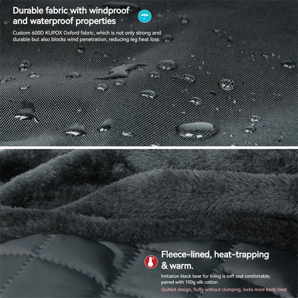 Universal Warmer Apron Leg Protector Waterproof Motorcycle Leg Cover Windproof Knee Blanket for Scooter Electric Cars Motorcycle