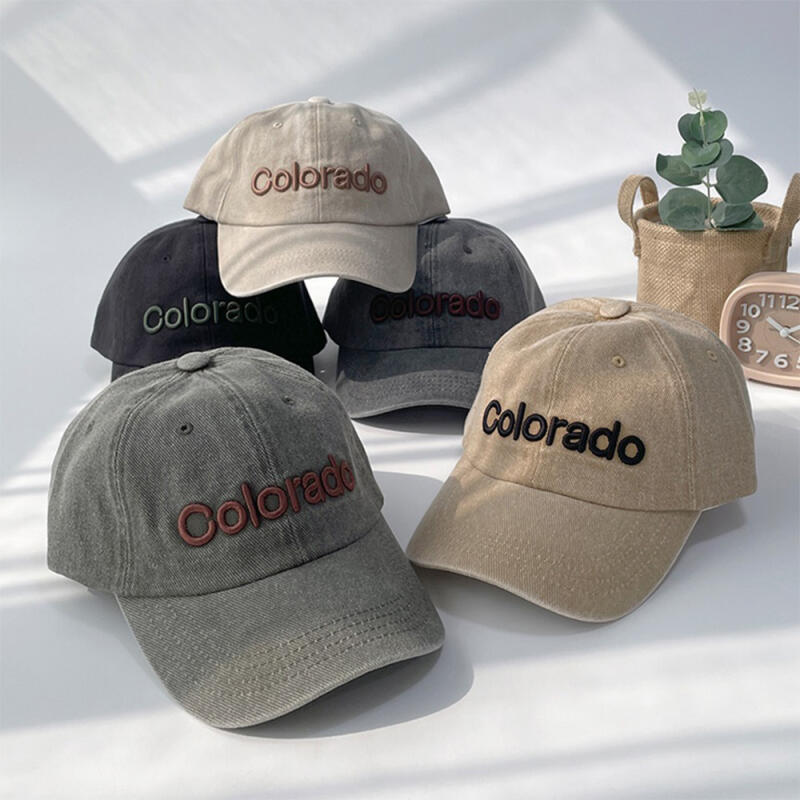 Women s and Men s Hip Hop Pigment Washed Ball Cap Hat C7215_Black