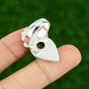 Gift For Her 925 Silver Natural Labradorite Stackable Flower Adjustable Ring