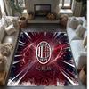 שטיח פלנל מודפס AC Milan, לא מחליק, רך, פוליאסטר, שטיח רצפה, מחצלת דקורטיבית לחדר שינה, סלון, ספה, חדר משחקים, קישוט לבית