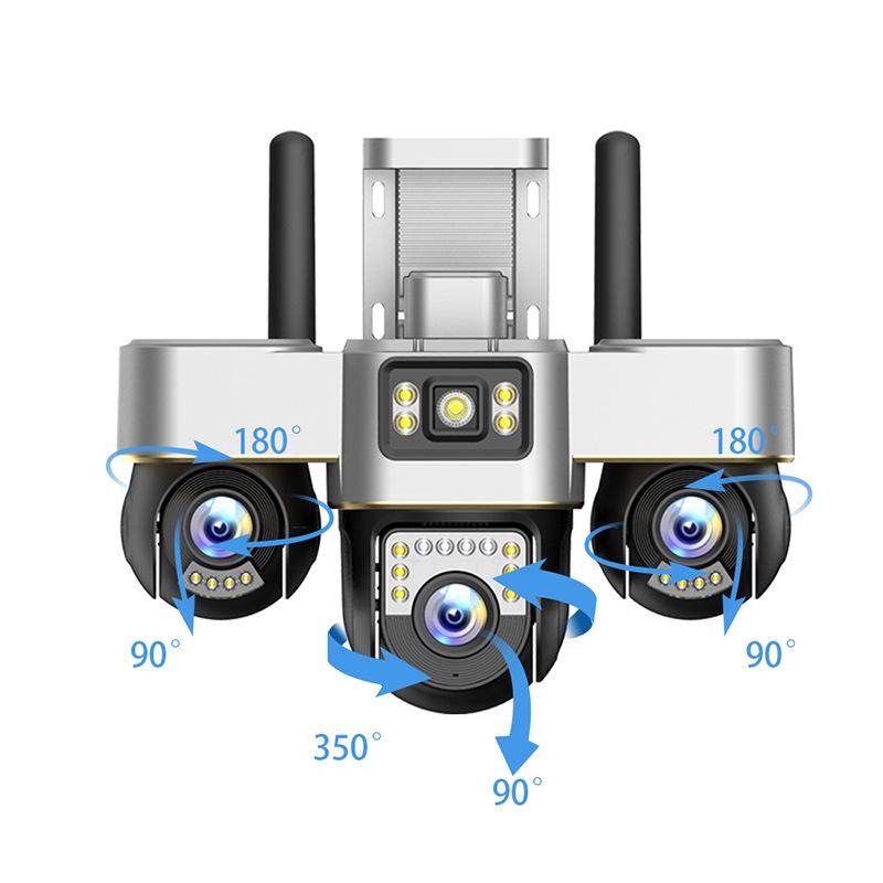 

Triple Gimbal Triple-Screen Smart Home Security Camera with Night Vision SC30-WIFI-L English US 3MP