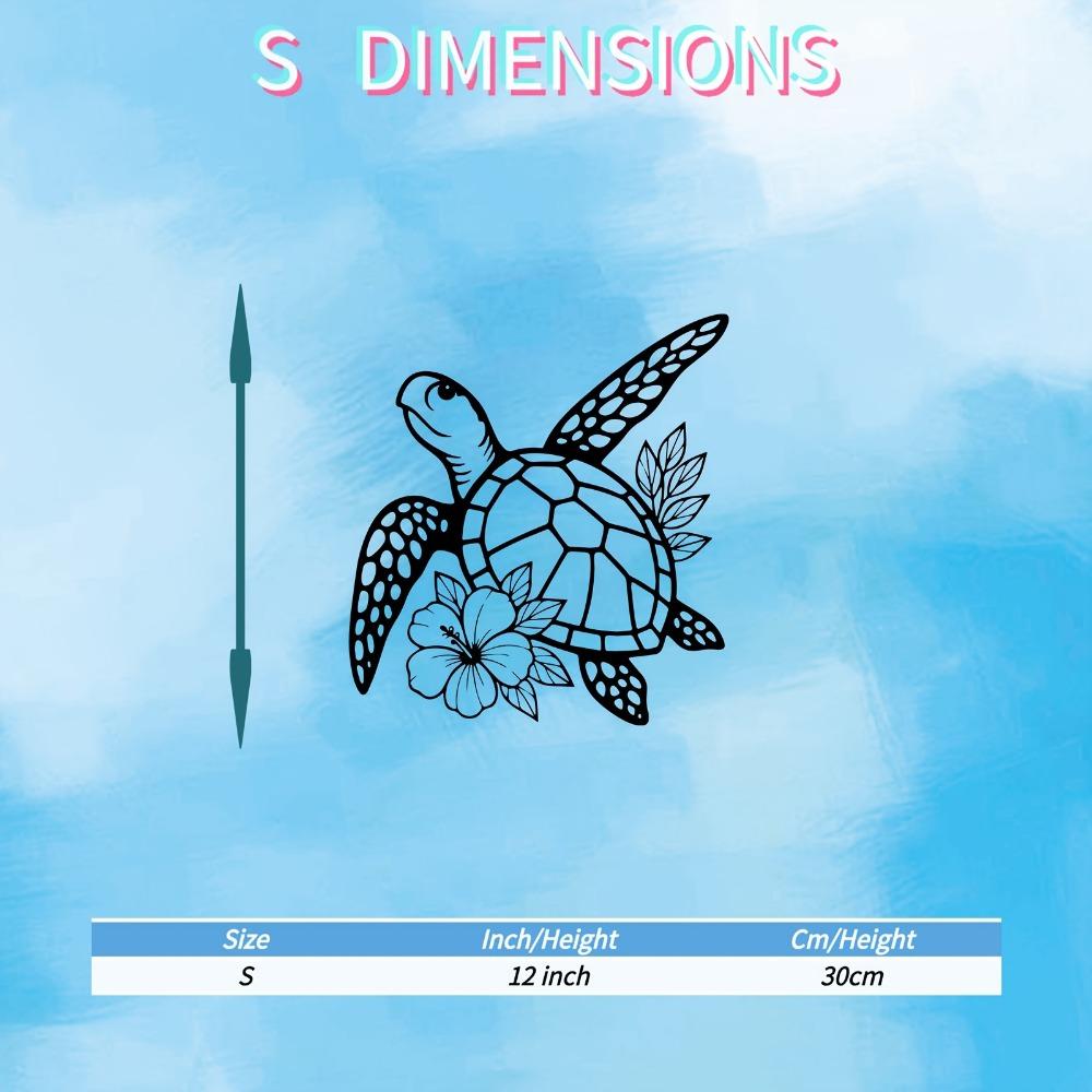 Metall Meeresschildkröte Wandkunst, Eisen Skulptur für Außen Terrasse Garten Zaun, Strand Küsten Haus Dekoration, Wetterfest