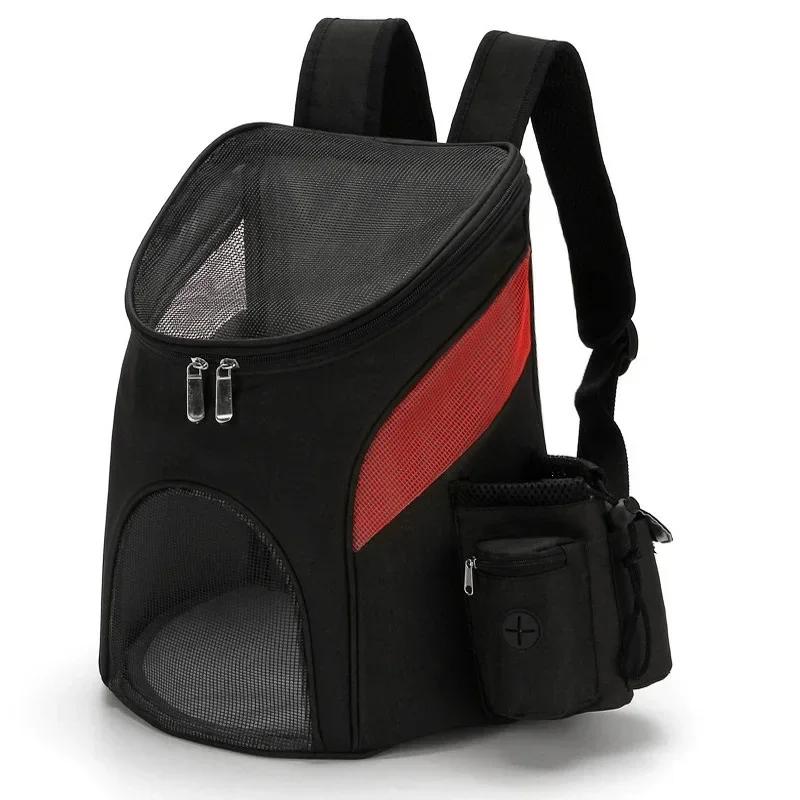 Tragbare Mesh-Hundetasche, atmungsaktiver Hunderucksack, faltbar, große Kapazität, Katzen-Tragetasche, tragbare Outdoor-Reise-Haustierträger