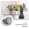 Origami Flower Basket: Decorative Vase for Dried & Artificial Flowers, Ideal for Home Arrangement and Ornamentation.