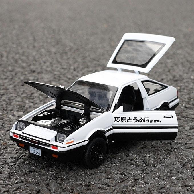 Initial D 1:32 Sound- und Lichtsimulationsautomodell AE86 Legierungsautomodell Return Force Spielzeug