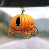 6pcs Acrylic Pumpkin Carriage Halloween Pendant Creative Christmas Keychain Car Pendant  Party