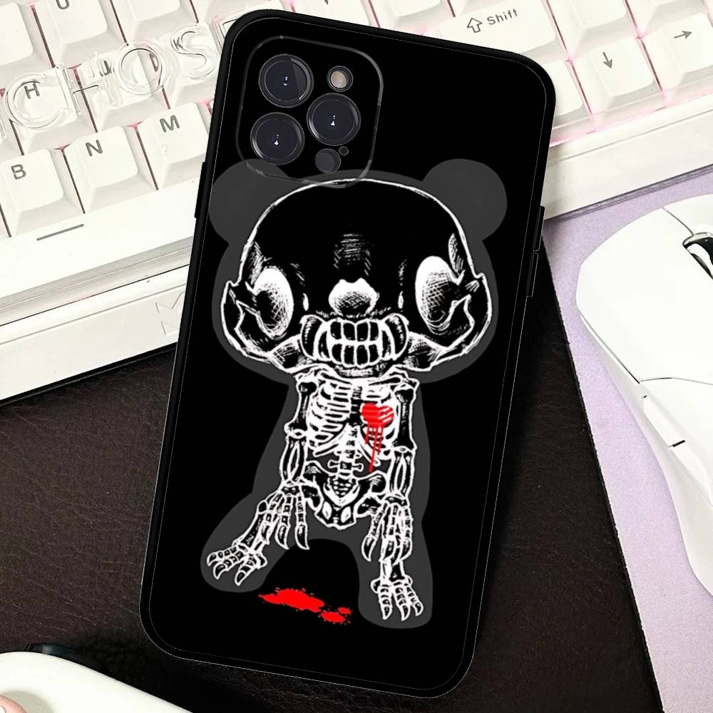 

Popular Kawaii G-gloomyS Bears Phone Case For IPhone 16 Pro Max 15 17 Plus 14 13 12 Mini 11 Black Cover iPhone 15pro max