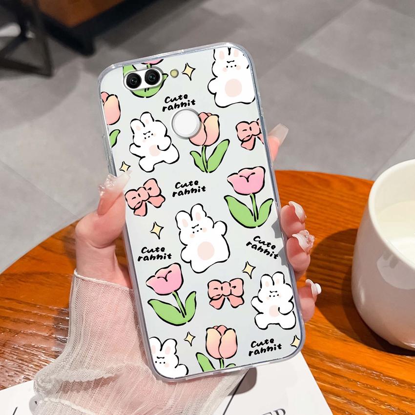 For Huawei Nova 2 2S 3 3e 4 4e 5 5i 7i 6 7 SE Luxury Clear Phone Case Beautiful Butterfly Wing Pattern Soft Silicone Anti Fall Shell For Huawei Casing